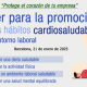 Talleres para la promoción de los hábitos cardiosaludables en el entorno laboral